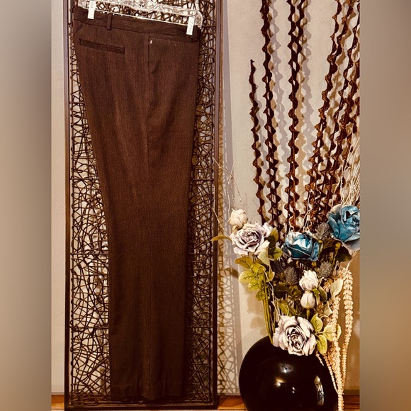 Worthington Brown Curvy Fit Trousers Size 12  Career Pants - Picture 3 of 8